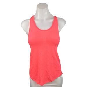 H&M Sport Orange Neon Scoop Neck Racerback Athletic Workout Tank Top Size M
